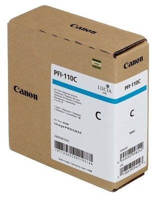Картридж голубой PFI-110 C для Canon iPF TX-2000/3000/4000 (160 мл), купить в Краснодаре