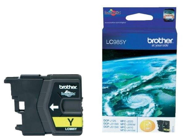 Картридж Brother LC985Y DCP-J315/DCP-J515/MFC-J265, купить в Краснодаре