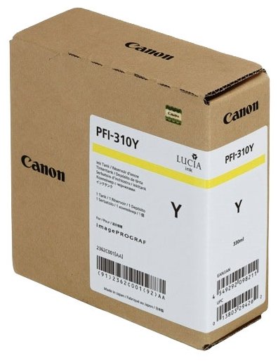 Картридж желтый PFI-310 Y для Canon iPF TX-2000/3000/4000 (330 мл), купить в Краснодаре
