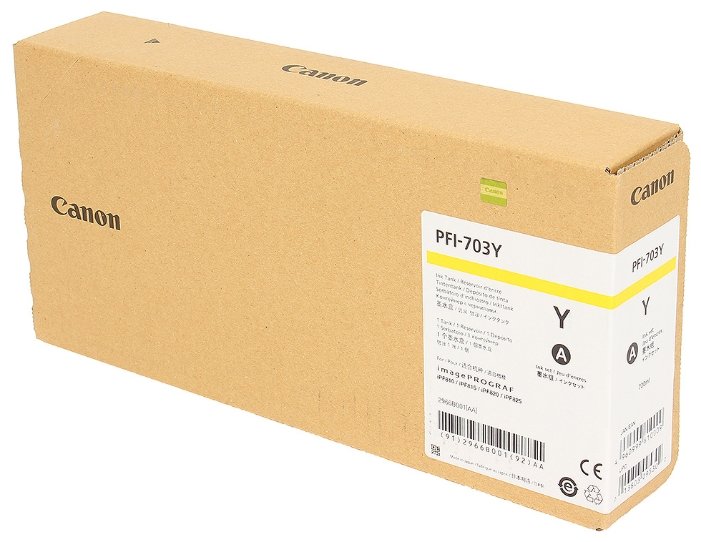 Картридж желтый PFI-703Y для Canon iPF810/iPF815/iPF820/iPF825 (700 мл), купить в Краснодаре