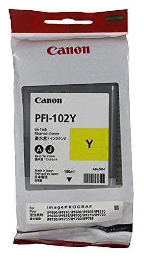Картридж CANON  PFI-102Y Yellow   ( 0898B001 ), купить в Краснодаре