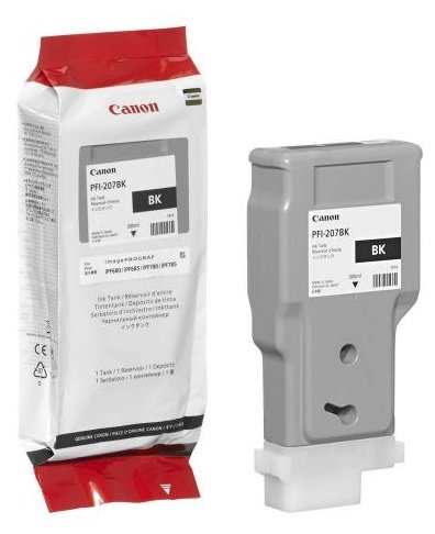 Картридж черный PFI-207 BK для Canon iPF680/685/780/785 (300ml), купить в Краснодаре