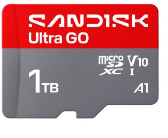 Флеш карта microSD 1TB SanDisk microSDXC Class 10 UHS-I A1 Ultra GO 190MB/s, купить в Краснодаре