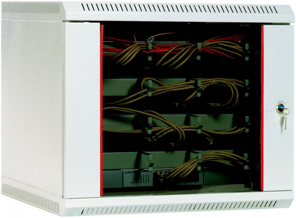 Шкаф телекоммуникационный настенный разборный 15U (600х650) дверь металл, [ ШРН-Э-15.650.1 ], купить в Краснодаре