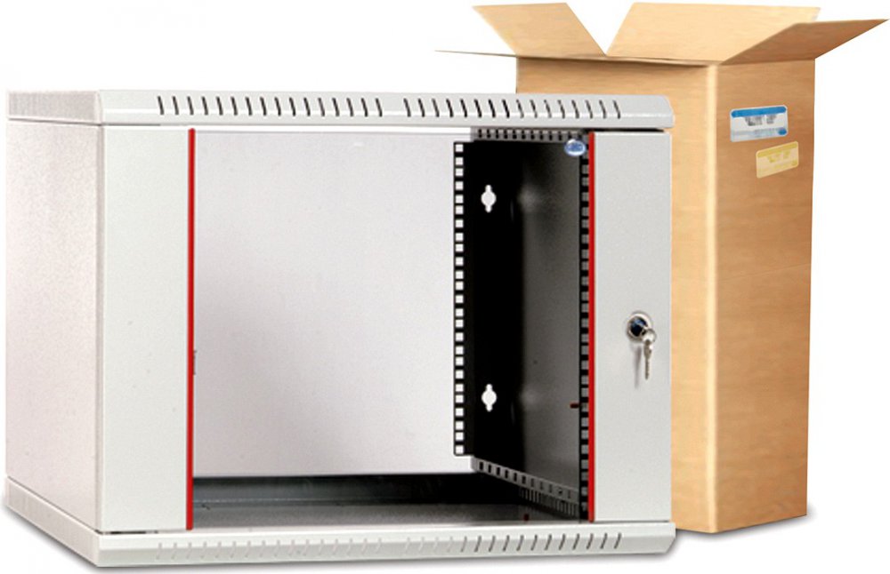 Шкаф телекоммуникационный настенный разборный 18U (600х650) дверь стекло, [ ШРН-Э-18.650 ], купить в Краснодаре