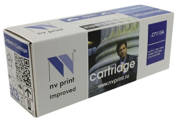 Картридж NVP совместимый HP C7115A/2624A/2613A LJ 1000/1200/1150/1300 (2500k), купить в Краснодаре