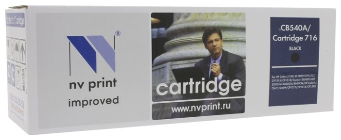 Картридж NVP совместимый HP CF210X/CE320A/CB540A/Canon 716/731 Black для LaserJet Color Pro M251n/M251nw/M276n/M276nw/CP1525n/CP1525nw/CM1415fn/CM1415fnw/CP1215/CM1312/CM1312nfi/CP1215/Canon i-SENSYS LBP5050/LBP5050n/MF8030Cn/MF8040Cn/MF8050Cn/MF8080Cw/LB, купить в Краснодаре