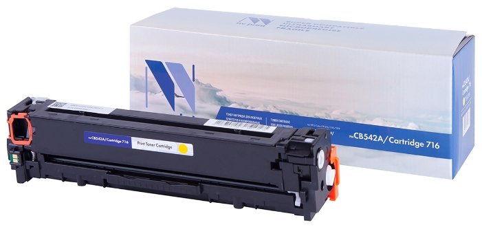 Картридж NVP совместимый HP CB542A/Canon 716 Yellow LaserJet Color CP1215/CM1312/CM1312nfi/CP1215/Canon i-SENSYS LBP5050/LBP5050n/MF8030Cn/MF8040Cn/MF8050Cn/MF8080Cw (1400k), купить в Краснодаре