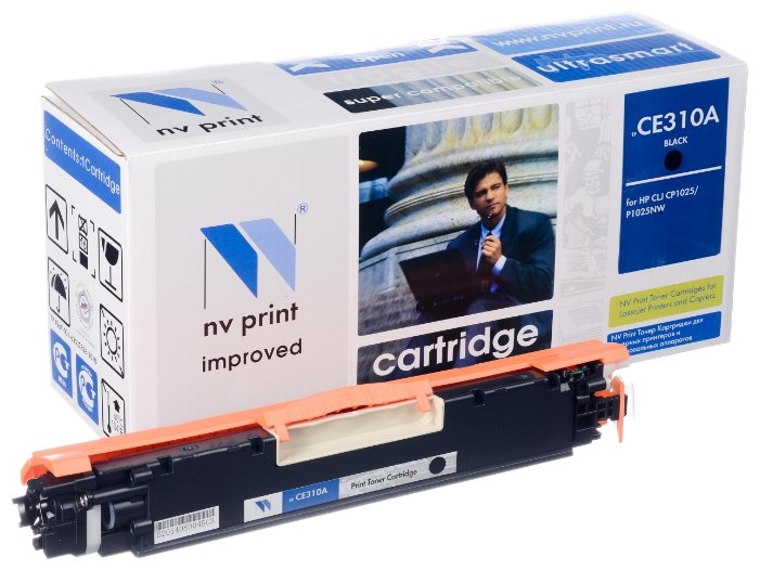 Картридж NVP совместимый HP CE310A/Canon 729 Black LaserJet Color Pro 100 M175a/M175nw/CP1025/CP1025nw/Canon i-SENSYS LBP7010C/LBP7018C (1200k), купить в Краснодаре