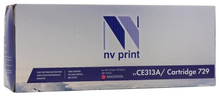Картридж NVP совместимый HP CE313A/Canon 729 Magenta LaserJet Color Pro 100 M175a/M175nw/CP1025/CP1025nw/Canon i-SENSYS LBP7010C/LBP7018C (1000k), купить в Краснодаре