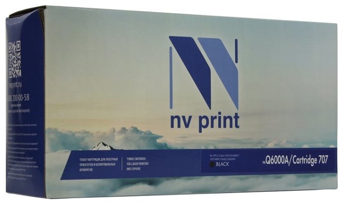 Картридж NVP совместимый Premium HP Q6000A/Canon 707PR Black для LaserJet Color 1600/2600n/2605/2605dn/2605dtn/Canon i-SENSYS LBP-5000/5100 (2500k), купить в Краснодаре