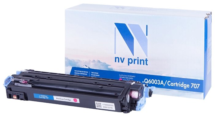 Картридж NVP совместимый Premium HP Q6003A/Canon 707PR Magenta для LaserJet Color 1600/2600n/2605/2605dn/2605dtn/Canon i-SENSYS LBP-5000/5100 (2000k), купить в Краснодаре