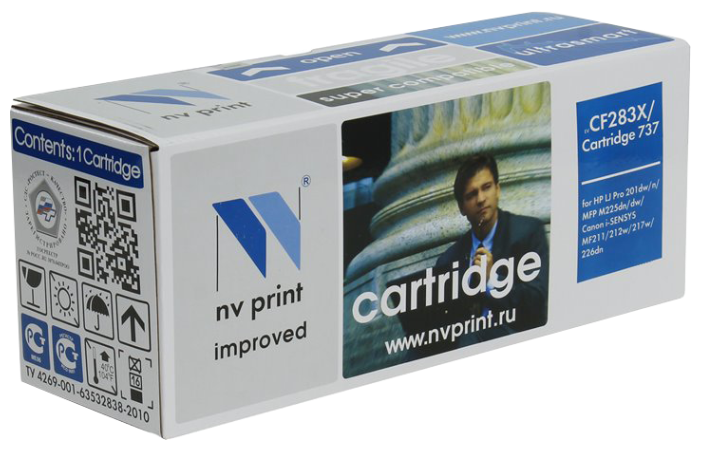 Картридж NVP совместимый HP CF283X/Canon737 LaserJet Pro M201dw/M201n/M225dw/M225rdn/Canon i-SENSYS MF211/212/216/217/226/229 (2200k), купить в Краснодаре