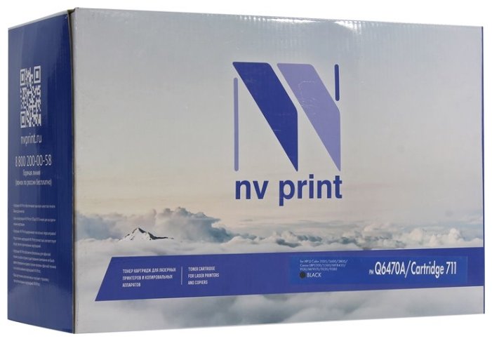 Картридж NVP совместимый HP Q6470A/Canon 711 Black LaserJet Color 3505/3505x/3505n/3505dn/3600/3600n/3600dn/3800/3800n/3800dn/3800dnt/Canon LBP-5300/5360/MF-9130/9170/9220Cdn/9280Cdn (6000k), купить в Краснодаре