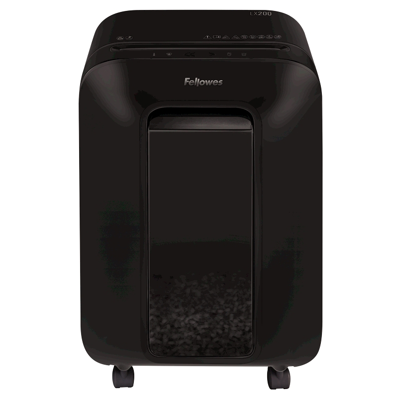 Шредер Fellowes® Powershred® LX200, черный, DIN P-4, 4х12 мм, 12 лст., 22 лтр., Jam Proof™, SafeSense, шт Fellowes FS-55022