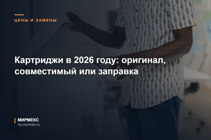 Картриджи в 2026 году: оригинал, совместимый или заправка
