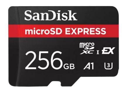 Флеш карта microSD 256GB SanDisk microSD™ Express card UHS-I A1 U30 U3 (880MB/s/650MB/s), купить в Краснодаре