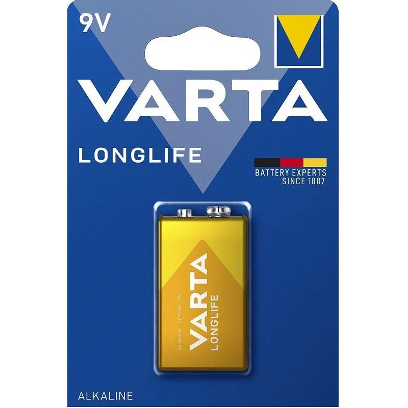 Батарейка Крона Varta LONGLIFE 6LR61 9-Volt-Block (Krona) (04122101411)