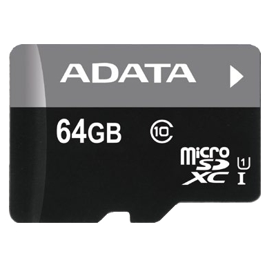 Карта памяти microSDXC ADATA AUSDX64GUICL10-R, купить в Краснодаре