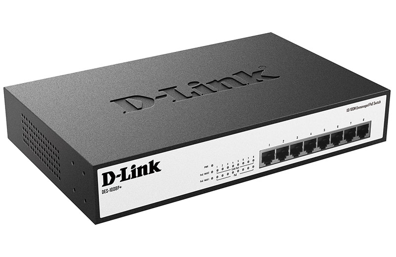 Коммутатор D-Link DES-1008P+/A1A, купить в Краснодаре