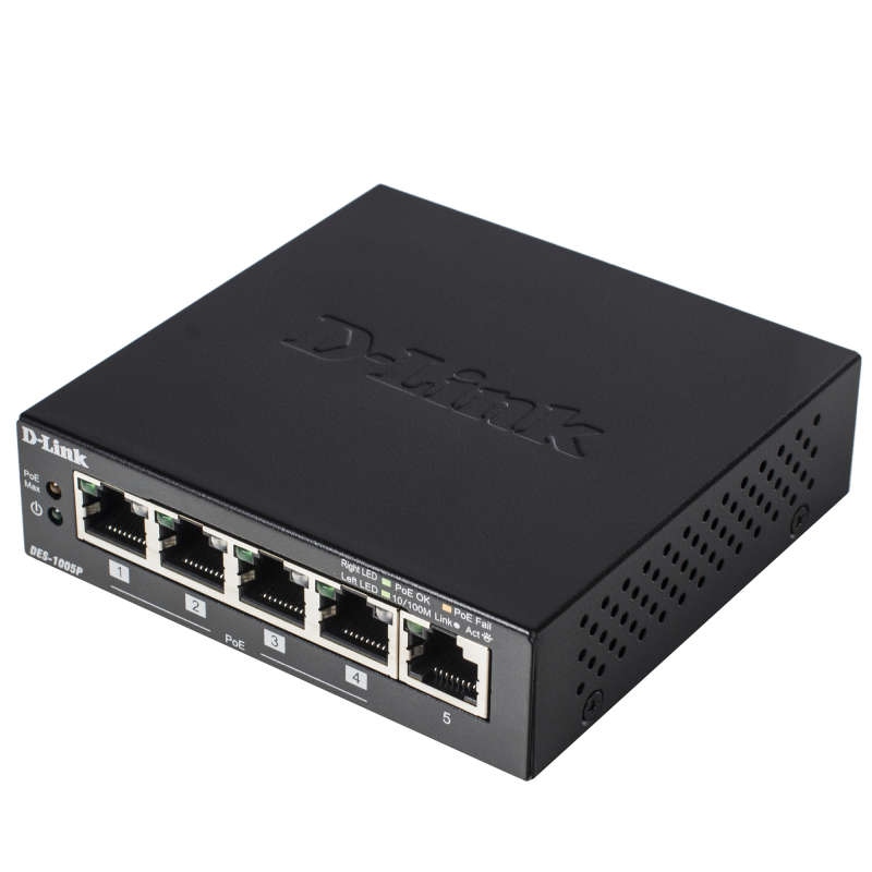 Коммутатор D-Link DES-1005P, купить в Краснодаре