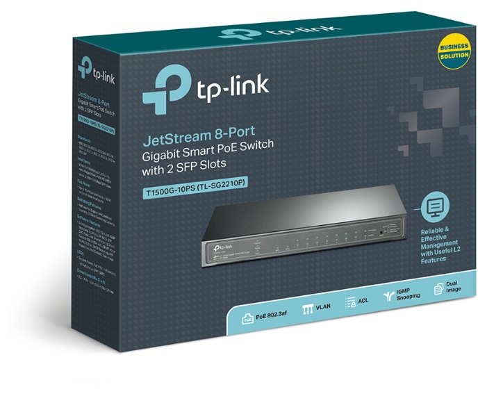 Коммутатор TP-LINK T1500G-10PS, купить в Краснодаре