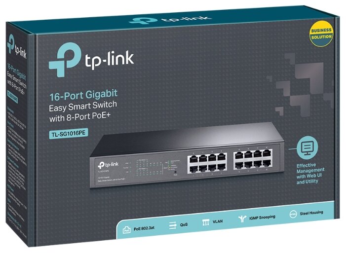 Коммутатор TP-LINK TL-SG1016PE, купить в Краснодаре