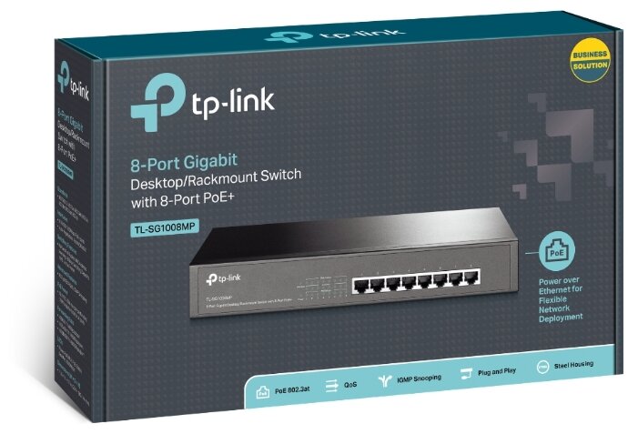 Коммутатор TP-LINK TL-SG1008MP, купить в Краснодаре
