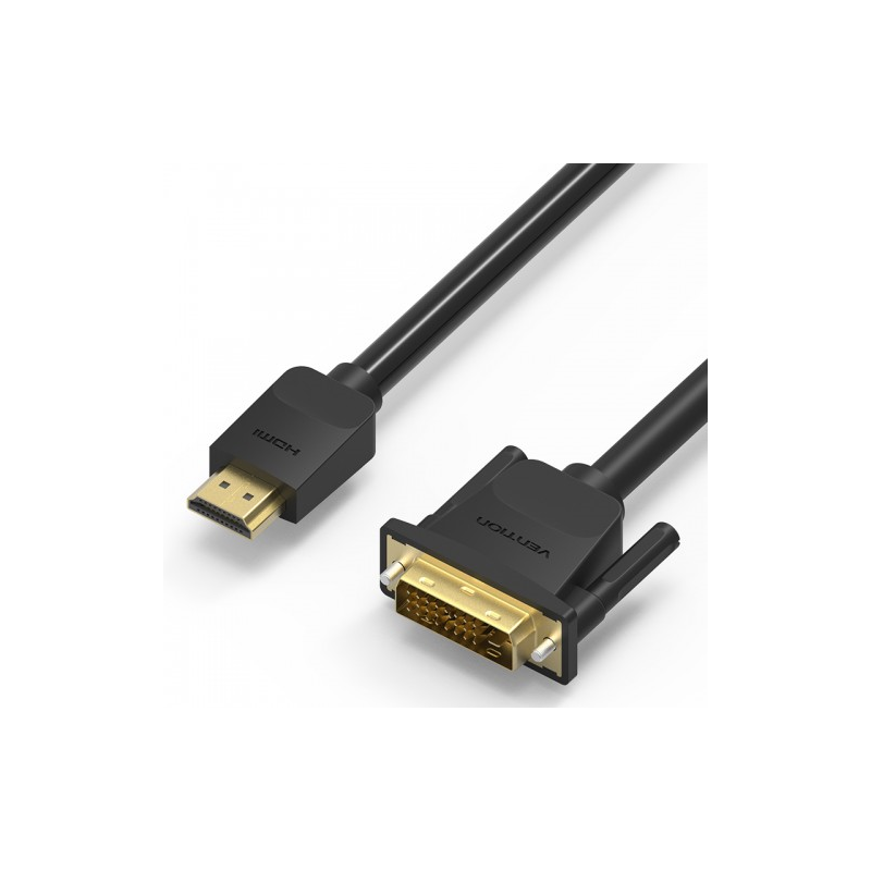 Кабель Vention HDMI 19M Vention HDMI (m) - DVI-D (m) 3м