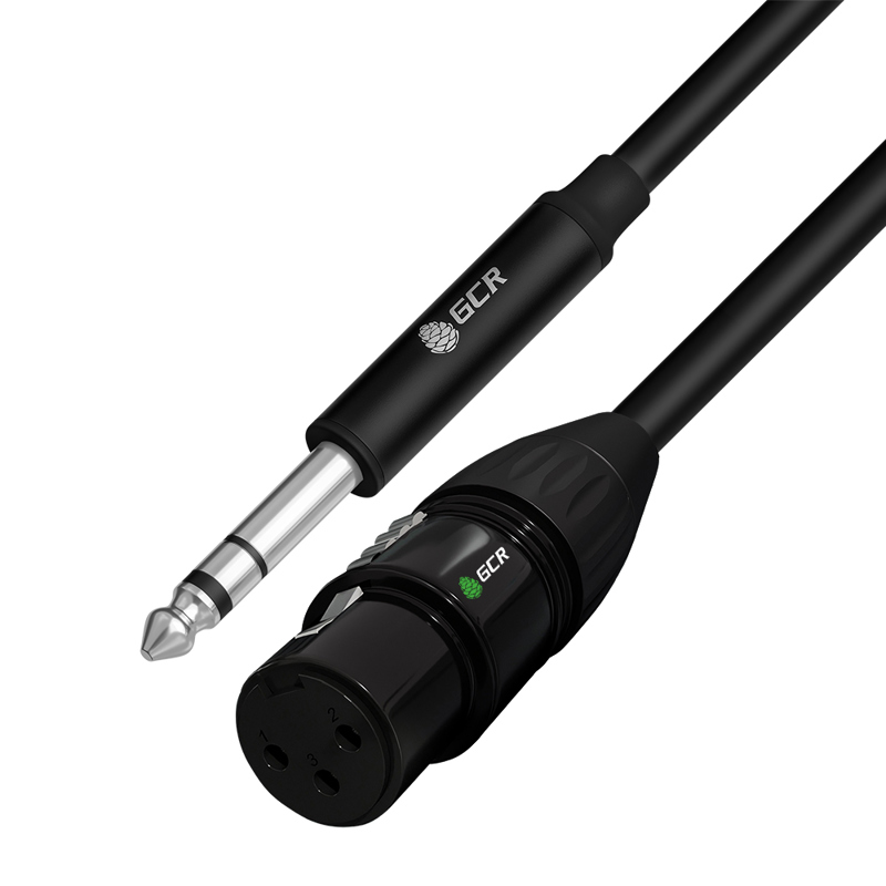 Кабель микрофонный jack 6,35mm GCR GCR-53439