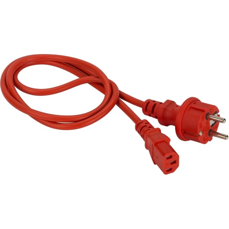 Шнур питания LANMASTER LAN-PP13/SH-2.0-RD