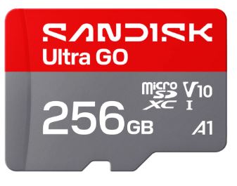 Флеш карта microSD 256GB SanDisk microSDXC Class 10 UHS-I A1 Ultra GO 190MB/s, купить в Краснодаре