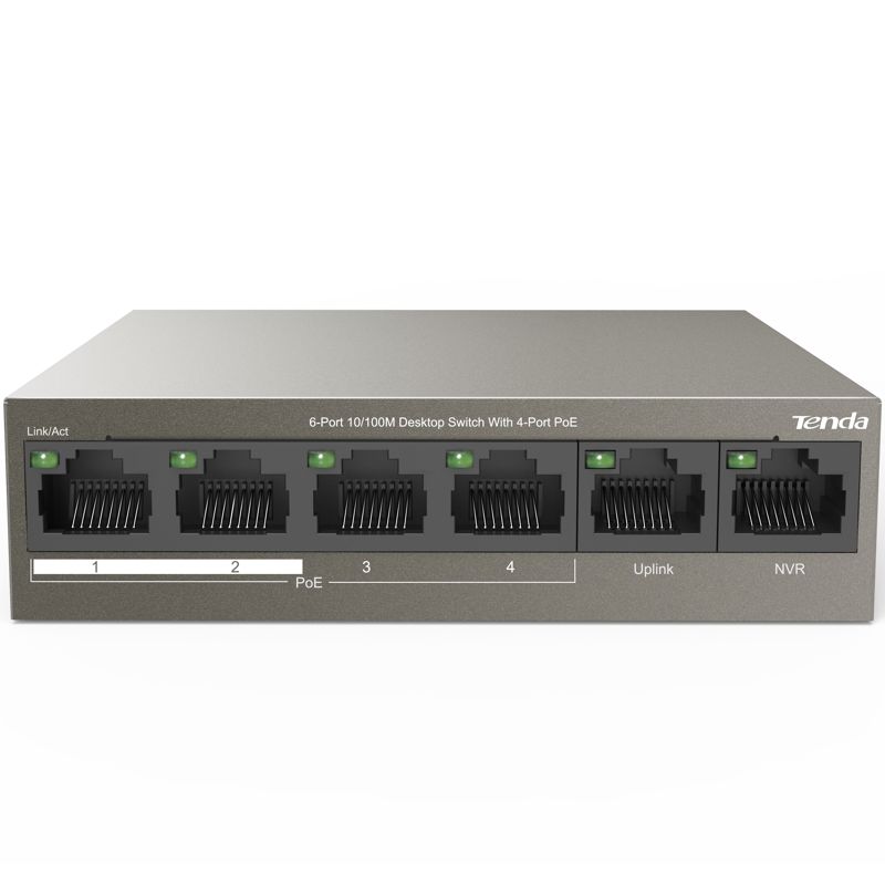 Коммутатор Tenda TEF1106P-4-63W