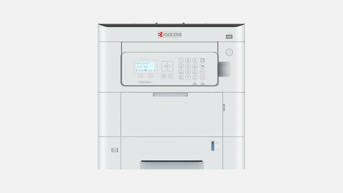 Принтер Kyocera цветной PA3500CX А4,35ppm,1200dpi,1024 Mb,1*500 лист.,Duplex,Сеть,USB 2.0,старт.компл (1102YJ3NL0)