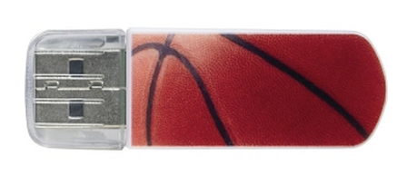 Флеш накопитель 8GB Verbatim Mini Sport Edition, USB 2.0, Баскетбол, купить в Краснодаре