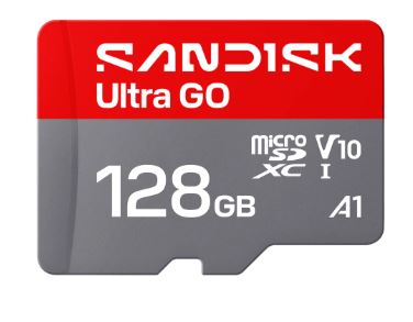 Флеш карта microSD 128GB SanDisk microSDXC Class 10 UHS-I A1 Ultra GO 190MB/s, купить в Краснодаре