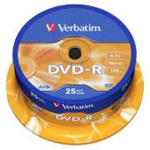 Диск DVD-R Verbatim 4.7 Gb, 16x, Shrink (25), (25/300), купить в Краснодаре