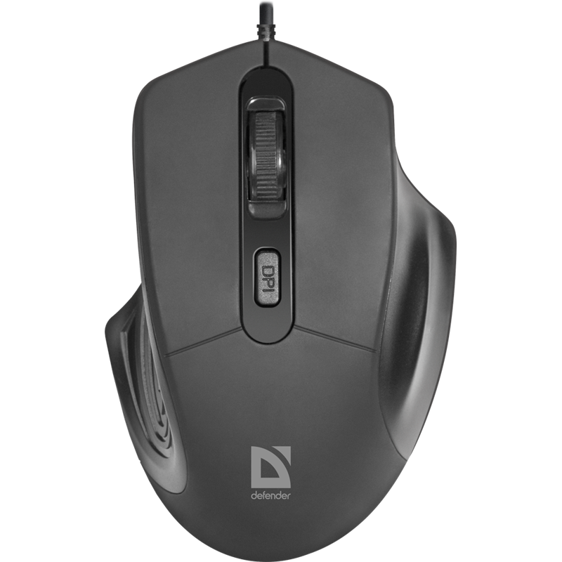Defender Проводная оптическая мышь Datum MB-347 черный,4 кнопки, 800-1600 dpi Defender Datum MB-347 черный