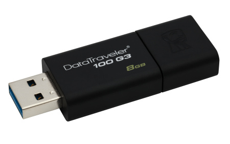 Флешка 8GB Kingston DataTraveler Traveler 100 G3 USB 3.0 черный, купить в Краснодаре
