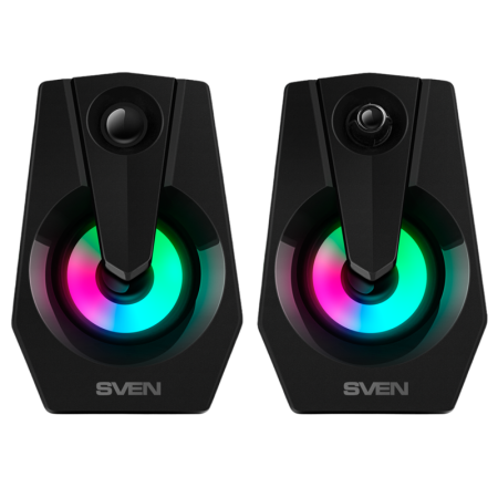 Колонки АС SVEN 370, черный (6 Вт, питание USB, подсветка) Sven АС SVEN 370, купить в Краснодаре