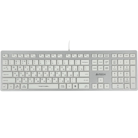 Клавиатура A4Tech FX50 белый USB slim Multimedia (FX50 WHITE) каб.:1.5м A4Tech FX50 WHITE, купить в Краснодаре