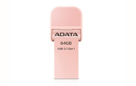 Флеш накопитель 64GB A-DATA i-Memory AI920, USB 3.1/Lightning, Rose Gold, купить в Краснодаре