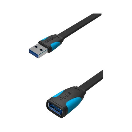 Кабель-удлинитель Vention USB 3.0 AM Кабель-удлинитель Vention USB 3.0 AM/AF - 1.5 м (VAS-A13-B150), купить в Краснодаре