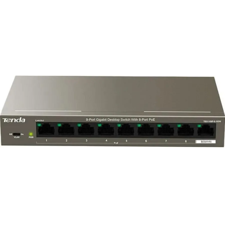 Коммутатор Tenda TEG1109P-8-102W, купить в Краснодаре