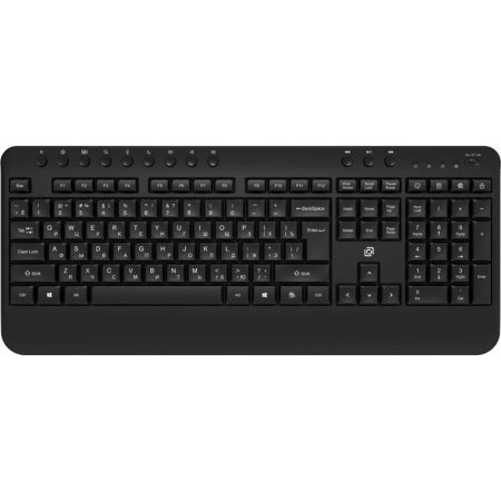 Клавиатура Oklick K257W черный USB беспроводная Multimedia (подставка для запястий) (2070286) Oklick 2070286, купить в Краснодаре