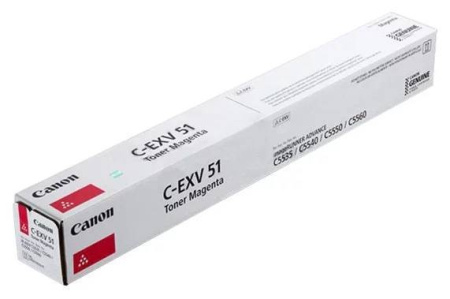 Тонер CANON C-EXV51 M пурпурный, 60 000 страниц, купить в Краснодаре