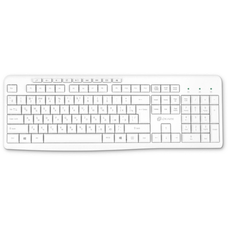 Клавиатура Oklick K225W белый USB беспроводная Multimedia (1875235) Oklick 1875235, купить в Краснодаре