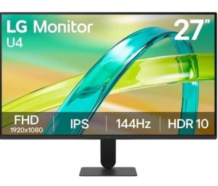 МОНИТОР 27" LG 27G411A-B Black (IPS,1920x1080,144Hz, 5 ms, 178°/178°,250 cd/m,1500:1,+HDMI 2.0+DP1.4), купить в Краснодаре