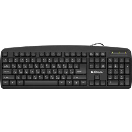 Defender Проводная клавиатура Office HB-910 RU,черный,полноразмерная Defender Office HB-910 RU, купить в Краснодаре