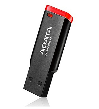Флеш накопитель 32GB A-DATA UV140, USB 2.0, Черн./красный